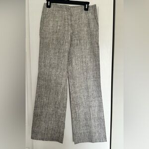 Talbots Linen Blend Pants Wide Leg Womens 2 regular Mid rise